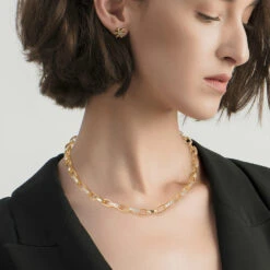 Artistic Solid Color Sterling Silver Plating Inlay Zircon Necklace -Cheap Jewelry Store 1666689355936305152