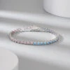 Elegant Round Sterling Silver Plating Inlay Zircon Bracelets -Cheap Jewelry Store 1666689617098838016