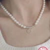 Commute Round Freshwater Pearl Sterling Silver Beaded Plating Pearl White Gold Plated Pendant Necklace 1 Commute Round Freshwater Pearl Sterling Silver Beaded Plating Pearl White Gold Plated Pendant Necklace -Cheap Jewelry Store 1666701829397942272