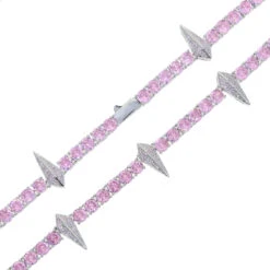 Hip-Hop Rhombus Copper Inlay Zircon Necklace -Cheap Jewelry Store 1666973788874608640