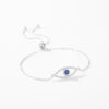 IG Style Elegant Devil'S Eye Sterling Silver Plating Inlay Zircon Rhodium Plated Bracelets -Cheap Jewelry Store 1667385190810521600
