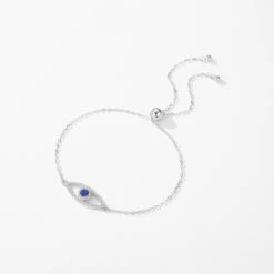 IG Style Elegant Devil'S Eye Sterling Silver Plating Inlay Zircon Rhodium Plated Bracelets -Cheap Jewelry Store 1667385190810521601