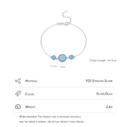 IG Style Retro Luxurious Devil'S Eye Sterling Silver Plating Inlay Zircon Rhodium Plated Bracelets 12 IG Style Retro Luxurious Devil'S Eye Sterling Silver Plating Inlay Zircon Rhodium Plated Bracelets -Cheap Jewelry Store 1667385607883722752