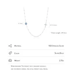 IG Style Retro Cross Devil'S Eye Sterling Silver Plating Inlay Zircon Rhodium Plated Necklace -Cheap Jewelry Store 1667397556415631360