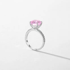 IG Style Elegant Square Sterling Silver Inlay Zircon Rhodium Plated Rings -Cheap Jewelry Store 1667441329241722880