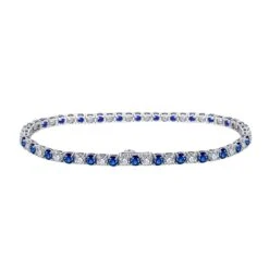 Simple Style Round Sterling Silver Inlay Zircon Tennis Bracelet -Cheap Jewelry Store 1667443009769312256