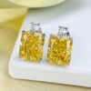 1 Pair Simple Style Square Inlay Sterling Silver Rhinestones Ear Studs -Cheap Jewelry Store 1667444937605648384