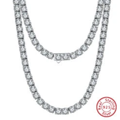 Classic Style Solid Color Sterling Silver Plating Inlay Zircon Necklace -Cheap Jewelry Store 1668085007798898688 1