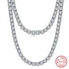Classic Style Solid Color Sterling Silver Plating Inlay Zircon Necklace -Cheap Jewelry Store 1668085007798898688