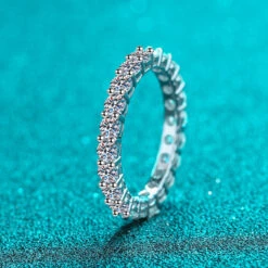 Modern Style Round Sterling Silver GRA Plating Inlay Moissanite Rings 14 Modern Style Round Sterling Silver GRA Plating Inlay Moissanite Rings -Cheap Jewelry Store 1668435993742675968