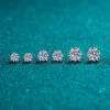 Simple Style Snowflake Sterling Silver Moissanite Ear Studs In Bulk -Cheap Jewelry Store 1668438541874630656