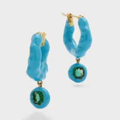 1 Pair Simple Style Geometric Plating Inlay Alloy Artificial Crystal Drop Earrings -Cheap Jewelry Store 1668495798834434048