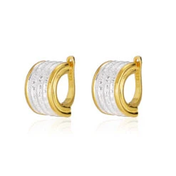 1 Piece Modern Style C Shape Plating Sterling Silver Earrings -Cheap Jewelry Store 1668855853140283392