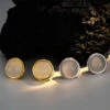 1 Pair Elegant Round Plating Inlay Sterling Silver Agate Ear Studs -Cheap Jewelry Store 1668856088616898560