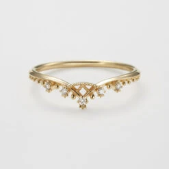 Classic Style V Shape Sterling Silver Plating Inlay Zircon 14K Gold Plated Rings -Cheap Jewelry Store 1669148627152539648 1