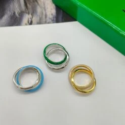 Cheap Jewelry Store 24 Lady Geometric Copper Plating Rings