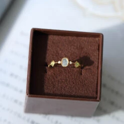 Casual Geometric Sterling Silver Plating Inlay Zircon Gold Plated Rings -Cheap Jewelry Store 1669148981910966272