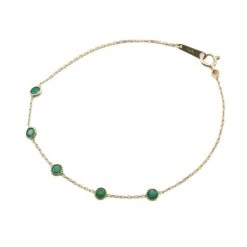 Simple Style Round Sterling Silver Inlay Artificial Gemstones Bracelets -Cheap Jewelry Store 1669149214120218624