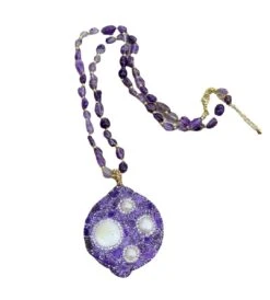 Retro Irregular Copper Inlay Crystal Freshwater Pearl Rings Earrings Necklace -Cheap Jewelry Store 1669239390049800192