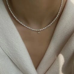 Lady Solid Color Freshwater Pearl Necklace In Bulk -Cheap Jewelry Store 1669648035673673728
