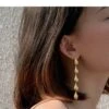 1 Pair Original Design Solid Color Handmade Copper Drop Earrings -Cheap Jewelry Store 1670717308017971200