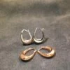 1 Pair IG Style Simple Style Oval Plating Sterling Silver Rose Gold Plated Rhodium Plated Hoop Earrings -Cheap Jewelry Store 1670733866542960640