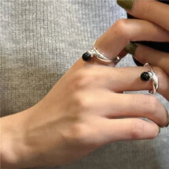 Classic Style Solid Color Sterling Silver Zircon Rings In Bulk -Cheap Jewelry Store 1670963344170946560