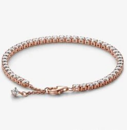 Simple Style Shiny Round Sterling Silver Zircon Tennis Bracelet In Bulk -Cheap Jewelry Store 1671035722276147200
