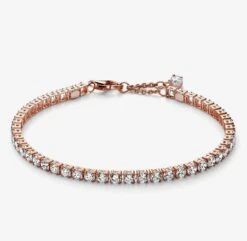 Simple Style Shiny Round Sterling Silver Zircon Tennis Bracelet In Bulk -Cheap Jewelry Store 1671035722456502272