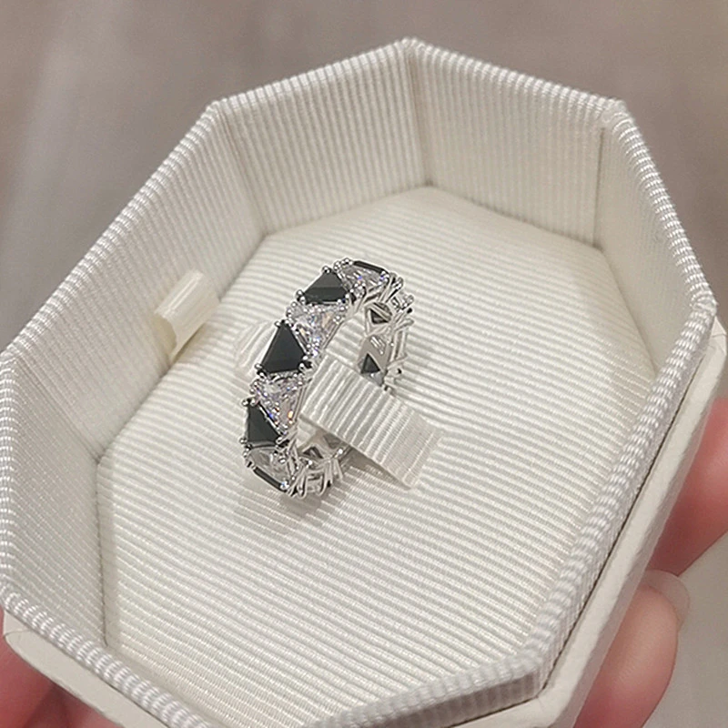 Original Design Round Copper Plating Inlay Artificial Gemstones Rings 4 Original Design Round Copper Plating Inlay Artificial Gemstones Rings - Image 2