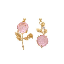 1 Pair Sweet Flower Plating Copper Drop Earrings -Cheap Jewelry Store 1672066512275509248