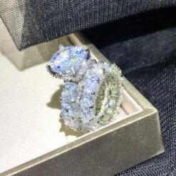 Romantic Shiny Round Brass Inlay Zircon Rings -Cheap Jewelry Store 1672147946298281984