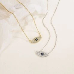 IG Style Casual Devil'S Eye Sterling Silver Zircon Necklace In Bulk -Cheap Jewelry Store 1672419221885292544 1