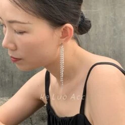 1 Pair IG Style Casual Tassel Pearl Imitation Pearl Drop Earrings -Cheap Jewelry Store 1673884672477761536