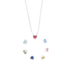 IG Style Heart Shape Sterling Silver Zircon Solitaire Necklace In Bulk -Cheap Jewelry Store 1673885435673317376