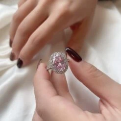 Elegant Sweet Shiny Geometric Sterling Silver High Carbon Diamond Rings In Bulk -Cheap Jewelry Store 1674264640785354752