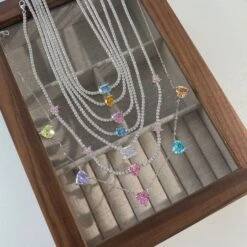 Elegant Water Droplets Heart Shape Flower Sterling Silver Zircon Solitaire Necklace Necklace In Bulk 13 Elegant Water Droplets Heart Shape Flower Sterling Silver Zircon Solitaire Necklace Necklace In Bulk -Cheap Jewelry Store 1674266835257790464