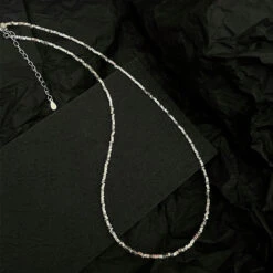 Simple Style Solid Color Sterling Silver Necklace In Bulk -Cheap Jewelry Store 1674655858144972800