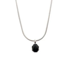 Elegant Geometric Sterling Silver Agate Pendant Necklace In Bulk -Cheap Jewelry Store 1675758930149642240