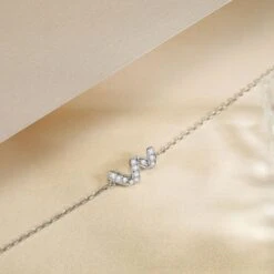 Elegant Simple Style Classic Style Geometric Sterling Silver Zircon Bracelets In Bulk -Cheap Jewelry Store 1675839404813455360