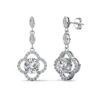 Simple Style Flower Sterling Silver Inlay Moissanite Earrings -Cheap Jewelry Store 1675841435645120512