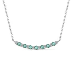 Simple Style Round Sterling Silver Inlay Moissanite Necklace -Cheap Jewelry Store 1675841524782469120