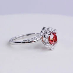 Simple Style Star Sterling Silver Inlay Moissanite Rings -Cheap Jewelry Store 1675841682442162176