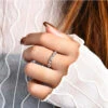 Simple Style Solid Color Sterling Silver Moissanite Rings In Bulk -Cheap Jewelry Store 1675842509361778688