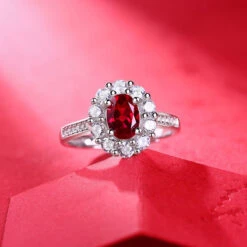 Glam Oval Sterling Silver Gem Rings In Bulk -Cheap Jewelry Store 1676070108042235904