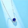 Elegant Round Sterling Silver White Gold Plated Gem Pendant Necklace In Bulk -Cheap Jewelry Store 1676070180528197632