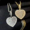 Hip-Hop Heart Shape Copper Inlay Zircon Pendant Necklace -Cheap Jewelry Store 1676144362897149952