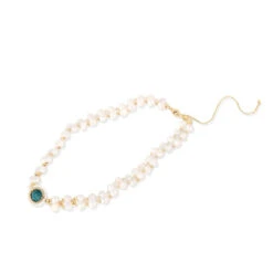 Elegant Geometric Freshwater Pearl Copper Artificial Gemstones Necklace In Bulk -Cheap Jewelry Store 1676396624596832256