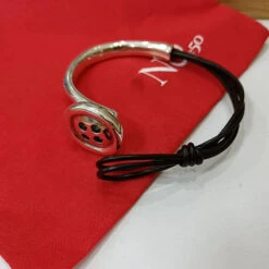 Vintage Style Button Leather Rope Copper Plating Silver Plated Bangle 12 Vintage Style Button Leather Rope Copper Plating Silver Plated Bangle -Cheap Jewelry Store 1676772581056843776