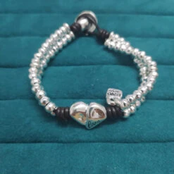 Simple Style Classic Style Heart Shape Copper Plating Silver Plated Bracelets -Cheap Jewelry Store 1676772706042908672